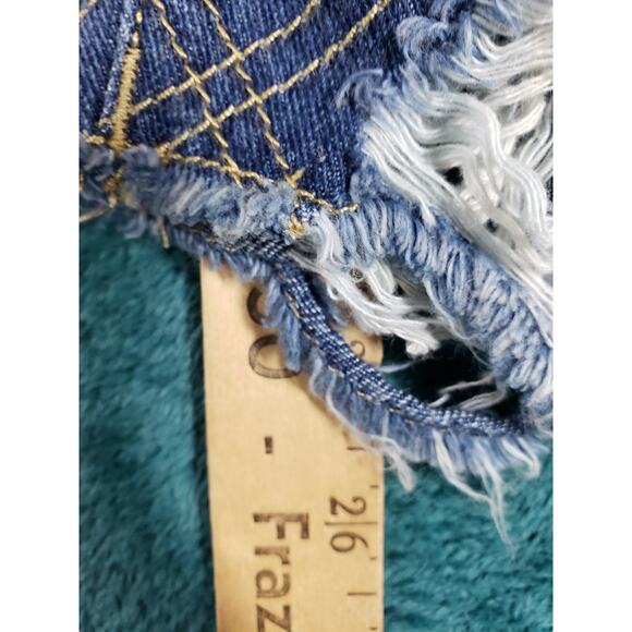 True Religion Jeans Size 26 Womens Blue Stretch Starr Cropped Straight NWT - Picture 10 of 16